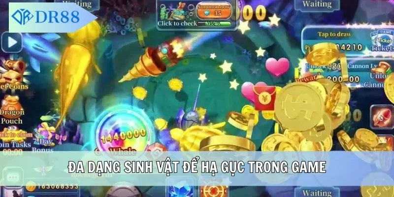 Đa dạng sinh vật để hạ gục trong game
