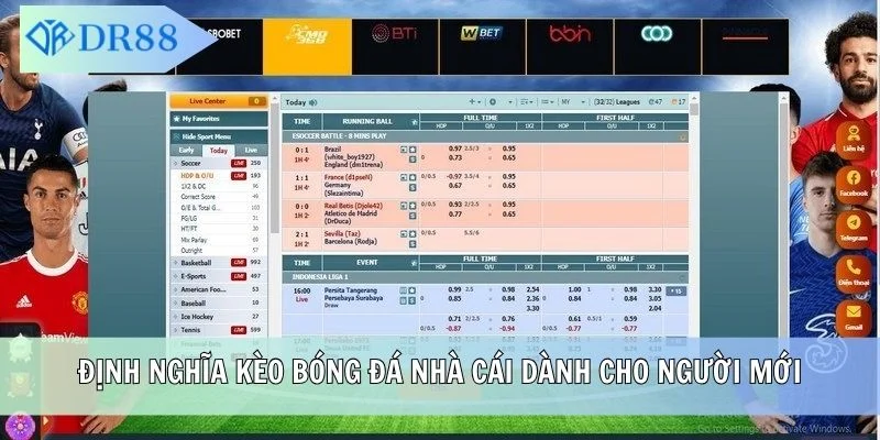 Định nghĩa kèo bóng đá nhà cái dành cho người mới